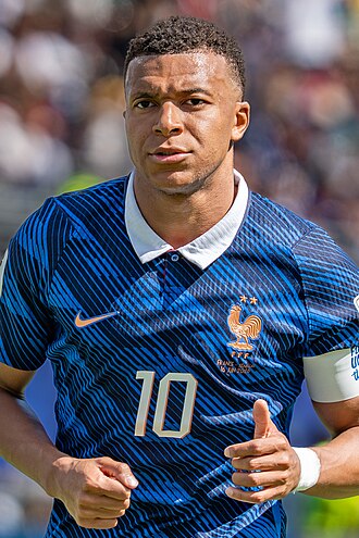 Kylian Mbappé — subject of a documented sports transfer of $216M